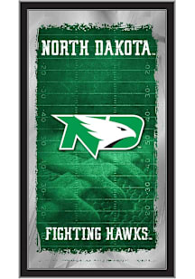 North Dakota Fighting Hawks Football Hanging Back Bar Mirror