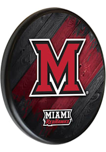 Miami RedHawks Printed Sign - Black