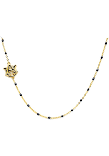 Auburn Tigers College Letters with Heart Necklace