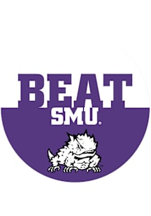 TCU Horned Frogs BEAT SMU 3" Button - Purple