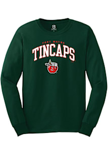 Summit Sportswear Fort Wayne TinCaps Green Arch Mascot Long Sleeve T Shirt
