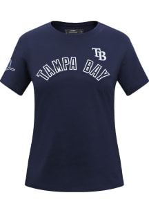 Pro Standard Tampa Bay Rays Womens Navy Blue Classic Short Sleeve T-Shirt