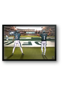 Philadelphia Eagles 14X20 Hurts and Smith Framed Art Framed Posters