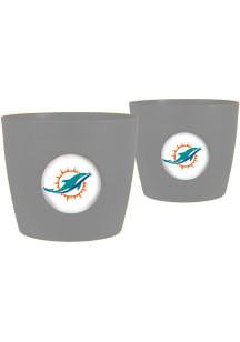 Miami Dolphins Button Pot 2 Pack Pots