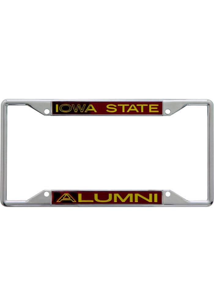 Iowa State Cyclones Chrome Alumni License Frame