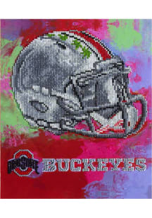 Grey Ohio State Buckeyes Diamond Painting Craft Kit Puzzle