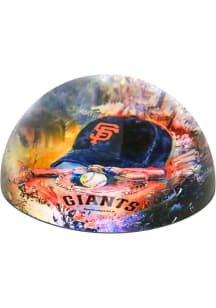 San Francisco Giants Red Glass Dome Paperweight Paper Weight
