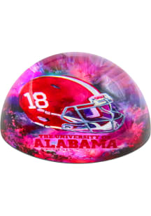 Alabama Crimson Tide Red Glass Dome Paperweight Paper Weight