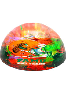 Florida A&amp;M Rattlers Orange Glass Dome Paperweight Paper Weight