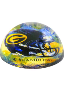 Grambling State Tigers Black Glass Dome Paperweight Paper Weight