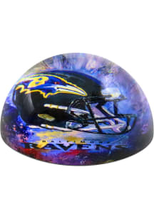 Baltimore Ravens Purple Glass Dome Paperweight Paper Weight