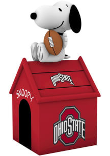 Red Ohio State Buckeyes Snoopy Doghouse Outdoor Inflatable