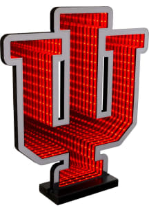 White Indiana Hoosiers Infinity Logo Light Table Lamp