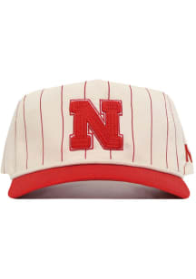 No Rivals Ivory Nebraska Cornhuskers Pinstripe Rope Adjustable Hat