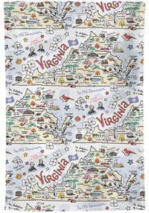 Virginia Fish-Kiss State Icon Design Towel