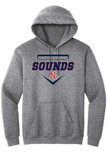 Summit Sportswear Nashville Sounds Mens Graphite Homeplate Long Sleeve Hoodie