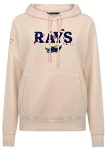 Levelwear Tampa Bay Rays Womens Tan Adorn Festive Hooded Sweatshirt