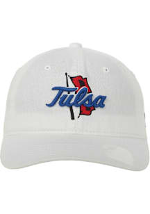 Summit Sportswear Tulsa Golden Hurricane The D Adjustable Hat - White