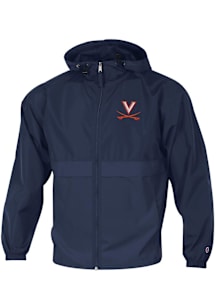 Champion Virginia Cavaliers Mens Navy Blue Primary Logo Light Weight Jacket