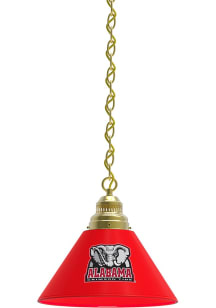 Alabama Crimson Tide Elephant  Single Gold Billiard Lamp