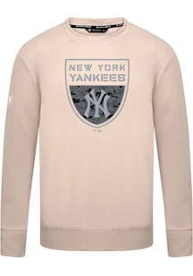 Levelwear New York Yankees Tan Mandate Buckler Long Sleeve T Shirt