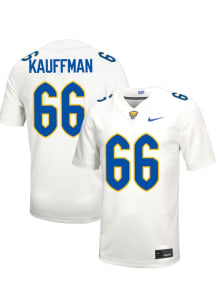 Ben Kauffman  Mens White Pitt Panthers Football Name And Number Football Jersey