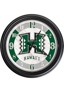 Hawaii Warriors Outdoor LED Wall Clock