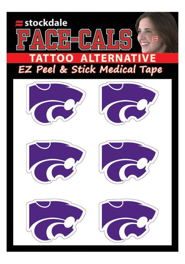 K-State Wildcats 6 Pack Tattoo