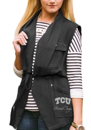 Gameday Couture TCU Horned Frogs Womens Navy Blue About Face Vest