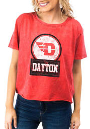 Gameday Couture Dayton Flyers Womens Red Keep It Cropped Short Sleeve T-Shirt