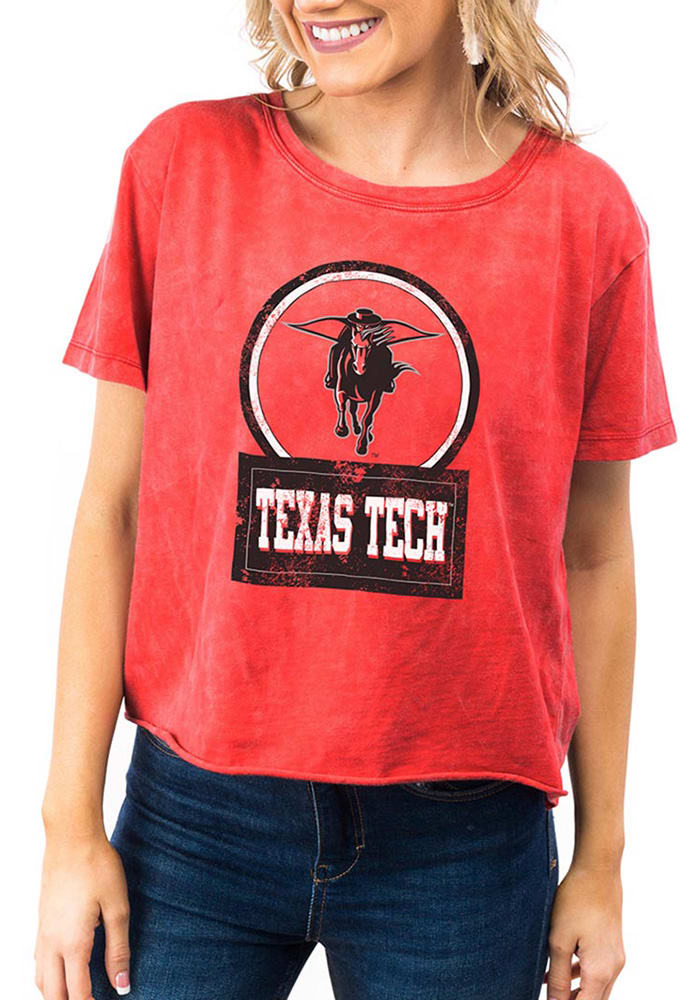 Gameday Couture Texas Tech Red Raiders Womens Red Keep It Cropped Short Sleeve T-Shirt