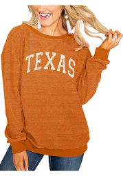 Gameday Couture Texas Longhorns Womens Burnt Orange Its a Date Crew Sweatshirt