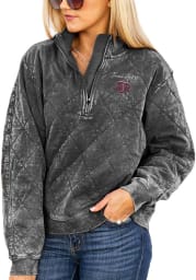 Gameday Couture Texas A&M Aggies Womens Charcoal Unstoppable Chic Quilted 1/4 Zip Pullover