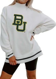 Gameday Couture Baylor Bears Womens White This Is It Mock Neck Crew Sweatshirt