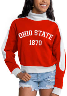 Gameday Couture Ohio State Buckeyes Womens Red Make It A Mock Crew Sweatshirt