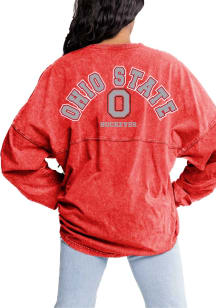 Gameday Couture Ohio State Buckeyes Womens Red Must Have LS Tee