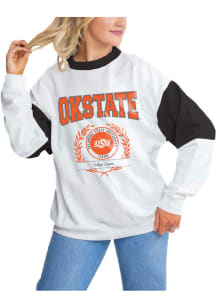 Gameday Couture Oklahoma State Cowboys Womens White Its a Vibe Crew Sweatshirt
