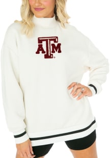 Gameday Couture Texas A&amp;M Aggies Womens White This Is It Mock Neck Crew Sweatshirt