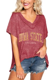 Gameday Couture Iowa State Cyclones Womens Crimson In a Flash Short Sleeve T-Shirt