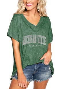 Gameday Couture Michigan State Spartans Womens Green In a Flash Short Sleeve T-Shirt