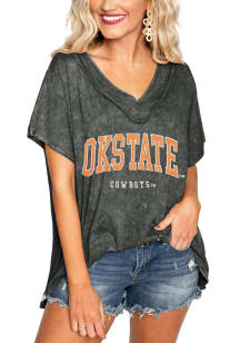 Gameday Couture Oklahoma State Cowboys Womens Black In a Flash Short Sleeve T-Shirt