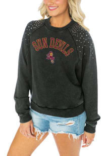 Gameday Couture Arizona State Sun Devils Womens Charcoal Vintage Crew Sweatshirt