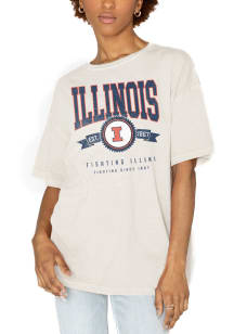 Gameday Couture Illinois Fighting Illini Womens Ivory Get Goin Short Sleeve T-Shirt