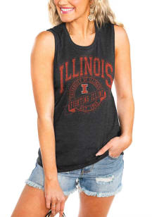 Gameday Couture Illinois Fighting Illini Womens Charcoal Never Better Tank Top