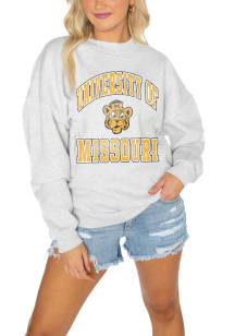Gameday Couture Missouri Tigers Womens Grey Premium Drop Shoulder Crew Sweatshirt