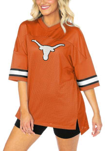 Texas Longhorns Womens Gameday Couture Rookie Move Oversized Sequins Fashion Football Jersey - B..