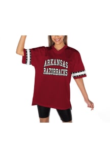 Arkansas Razorbacks Womens Gameday Couture Until Kickoff Rhinestone Fashion Football Jersey - Cr..