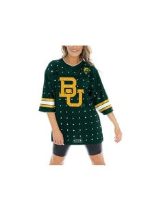 Baylor Bears Womens Gameday Couture Kickoff Time Rhinestone Fashion Football Jersey - Green