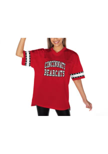 Womens Cincinnati Bearcats Red Gameday Couture Until Kickoff Rhinestone Jersey Fashion Football