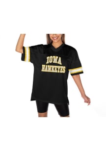 Womens Iowa Hawkeyes Black Gameday Couture Until Kickoff Rhinestone Jersey Fashion Football